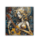 Musical creativity canvas for home decor.